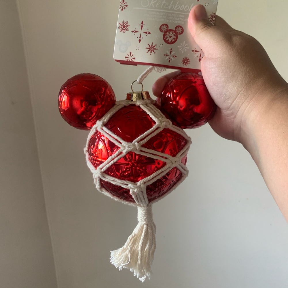 Disney Mickey Mouse Icon Glass Ball sketchbook ornament